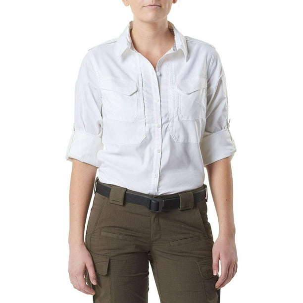 Teflon Finish Fabric 5.11 Tactical Womens Spit Fire Shooting Shirt Flex-Tac Canvas Style 62377